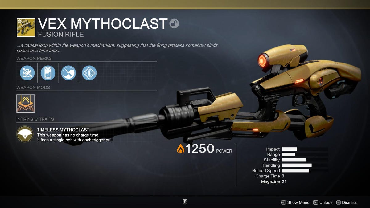 The Legendary Vex Mythoclast